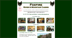 Desktop Screenshot of foxfire-cabin.com